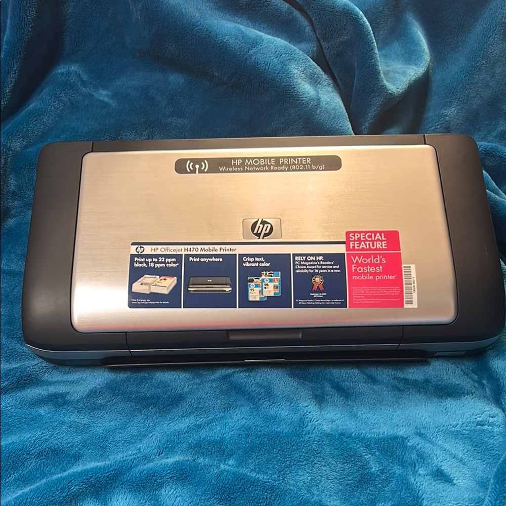 HP Mobile Printer - Silver and Black